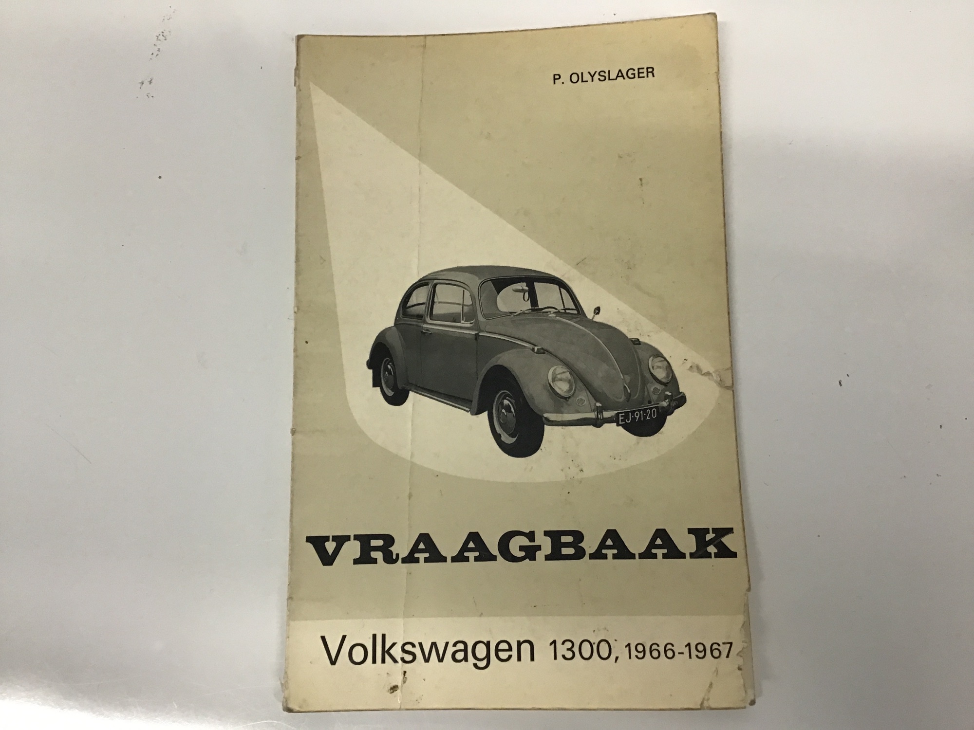 Vraagbaak Volkswagen 1300 werkplaatsboek 1966 1967, hoofdfoto